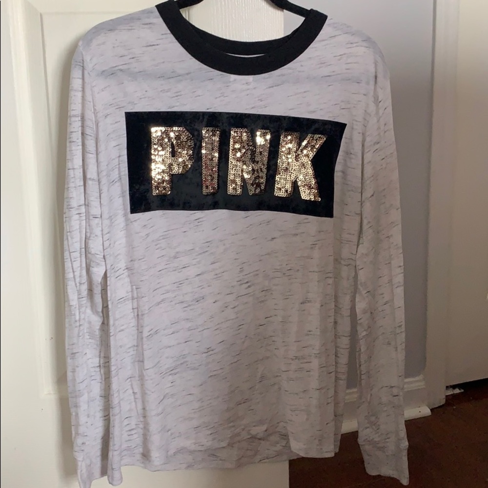 White/Black “Pink” Long Sleeve Shirt